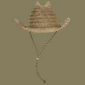 OTTO CAP Straw Cowboy Hat w/Adjustable Cord