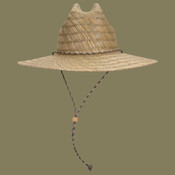 OTTO CAP® Straw Lifeguard Hat w/ Adjustable Cord