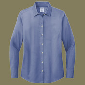 Women's Wrinkle Free Stretch Pinpoint Shirt