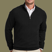 Cotton Stretch 1/4 Zip Sweater