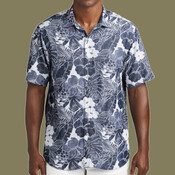 Coconut Point Playa Flora Short Sleeve Shirt