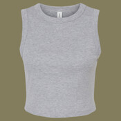 Women's Micro Rib Muscle Crop Tank