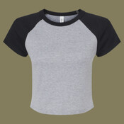 Women's Micro Rib Raglan Baby Tee