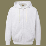 Unisex Vintage Fleece Full-Zip Hooded Sweatshirt