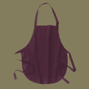 Medium Length Apron with Pouch Pockets