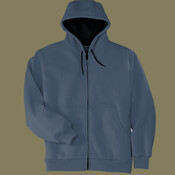 Heavyweight Full Zip Hooded Sweatshirt with Thermal Lining