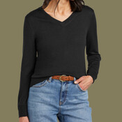 Women's Washable Merino V Neck Sweater