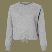 Women's Relaxed 3-End Boxy Fleece Crewneck Sweatshirt