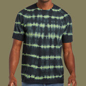 Allover Stripe Tie Dye Tee