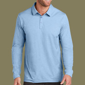 Oceanside Heather Long Sleeve Polo