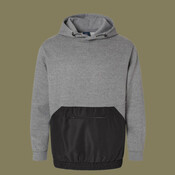 Unisex Mixed Media Hooded Sweatshirt