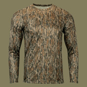 Men's Oxford Performance Camo Print Long Sleeve T-Shirt