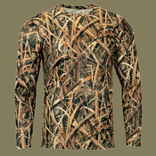 Men's Oxford Performance Camo Print Long Sleeve T-Shirt