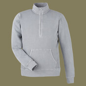 Unisex Pigment-Dyed Fleece Quarter-Zip Pullover