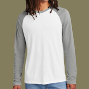 Unisex Tri Blend Long Sleeve Colorblock Raglan