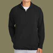 Repeat 1/2 Zip Long Sleeve Hooded Jacket