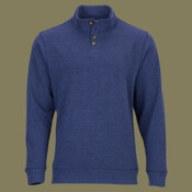 Men's French Terry Button Pullover