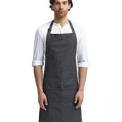 Four-Pocket Jeans Stitch Denim Bib Apron