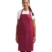 Recycled Bib Apron with Pocket