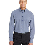 CrownLux Performance® Tonal Mini Check Woven Dress Shirt