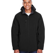 Glacier Insulated Three-Layer Fleece Soft Shell Hood Jacket with Detachable Hood