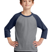 Youth Core Blend 3/4 Sleeve Raglan Tee