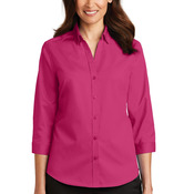 Women's 3/4 Sleeve SuperPro Twill Shirt