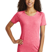 Ladies PosiCharge ® Tri Blend Wicking Scoop Neck Raglan Tee