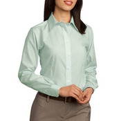 Ladies Non Iron Button Down Fine Line Shirt