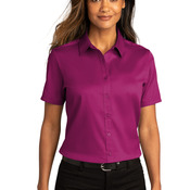 Ladies Short Sleeve SuperPro React Twill Shirt