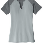 Golf Ladies Dri FIT Stretch Woven V Neck Top