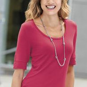 Port Authority® - Ladies Concept Scoop Neck Shirt. L541