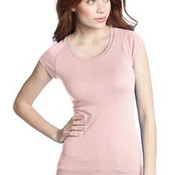 District® - Juniors Cotton/Spandex Banded Raglan. DT248